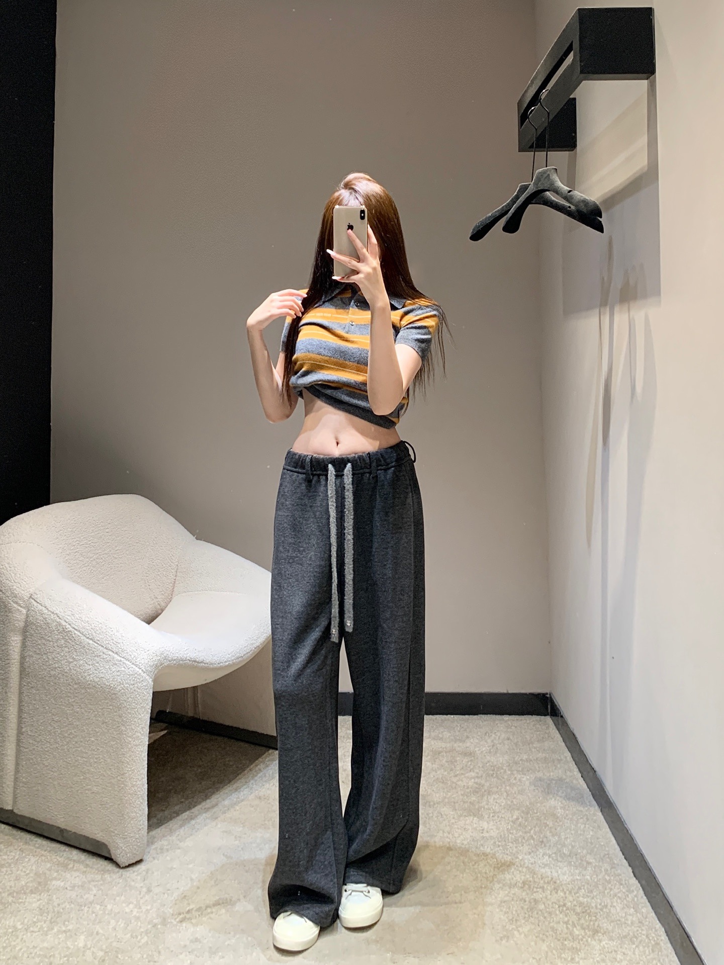 샤* 25FW 신상 스트링 울 캐주얼 바지