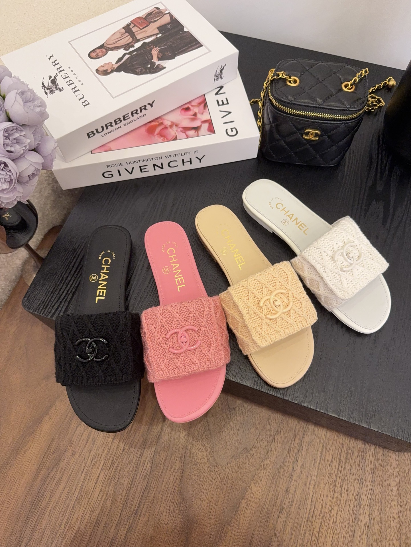 샤* 25 신상 니트 슬리퍼