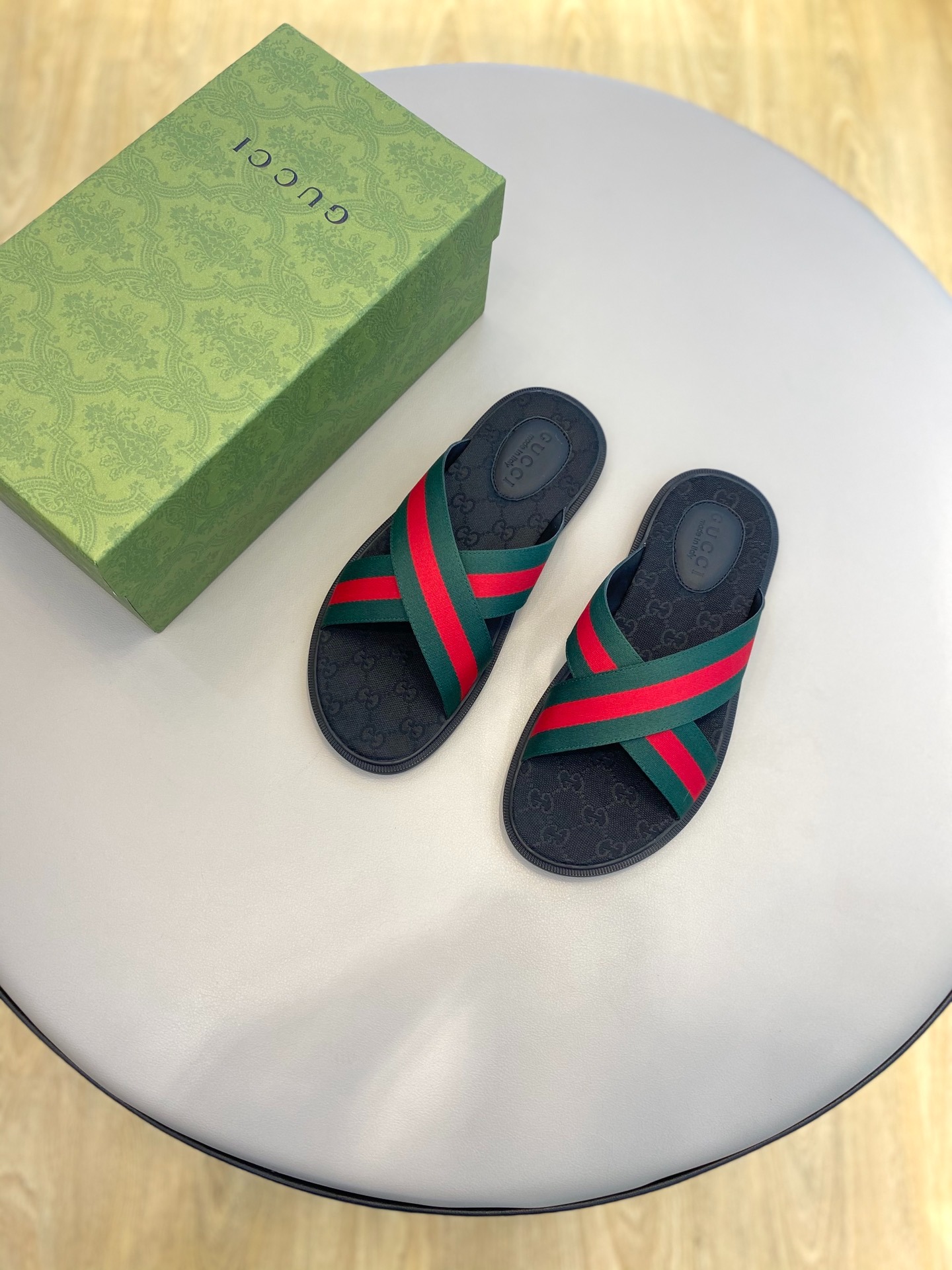 구* 고급 남성 여름 슬리퍼