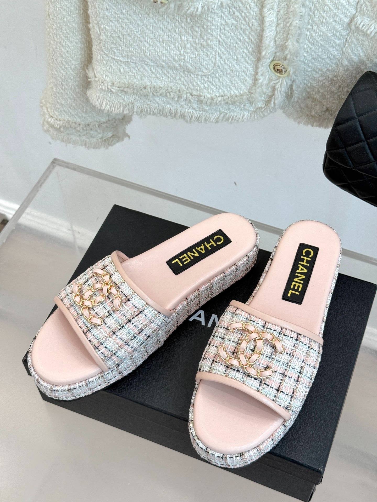 샤* 25C 봄여름 신상 더블 C 슬리퍼