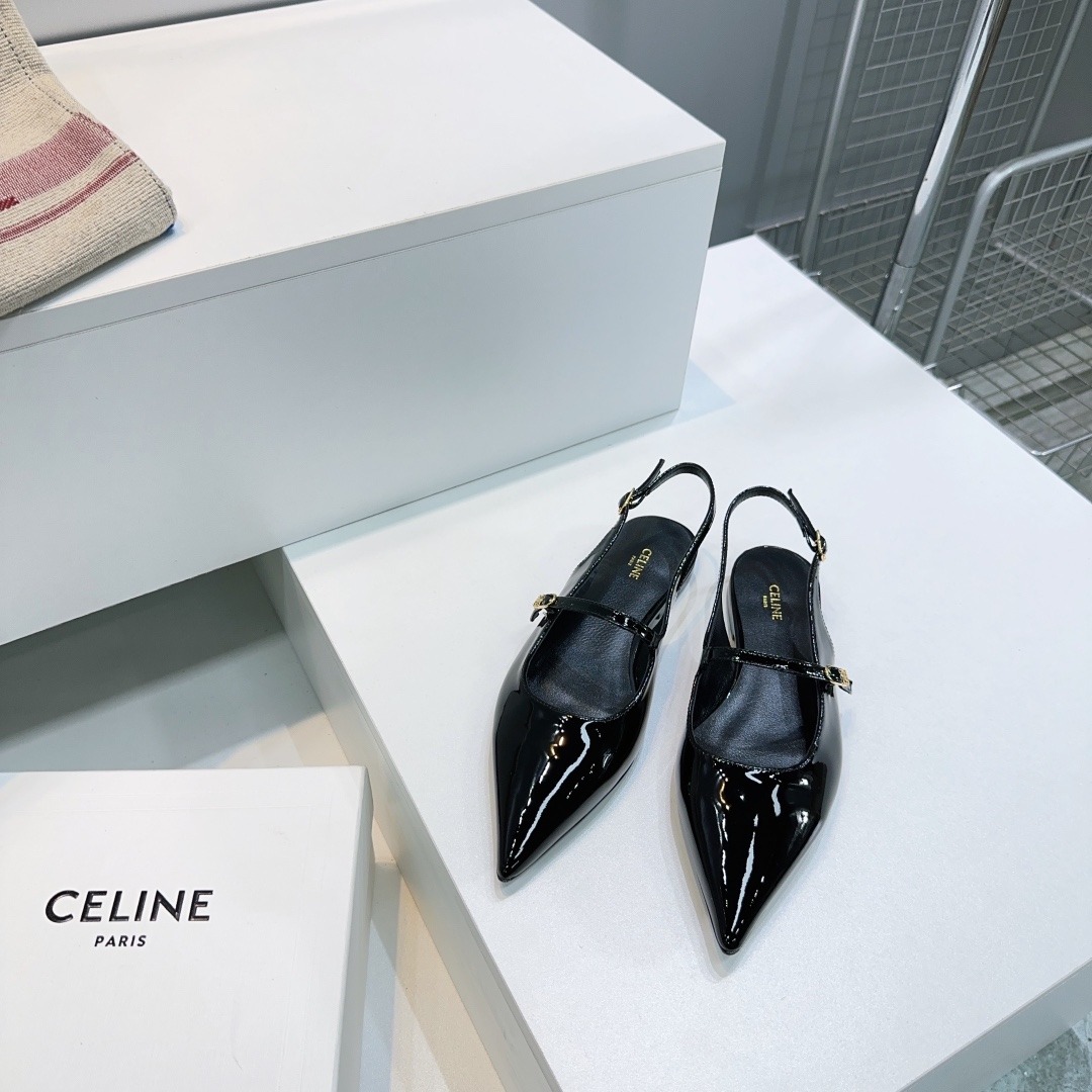 셀*느25 봄여름 신상 스틸레토 플랫 슈즈