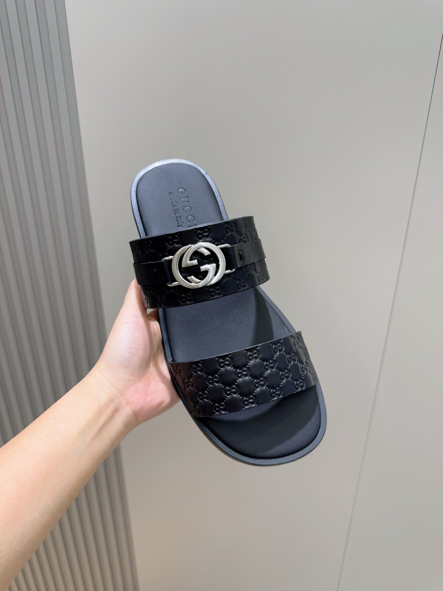 구* 남성 더블 G슬리퍼