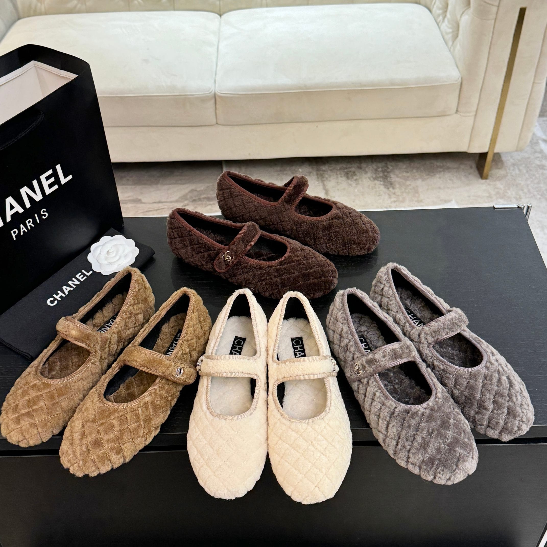 샤* 클래식 메리제인 털부츠