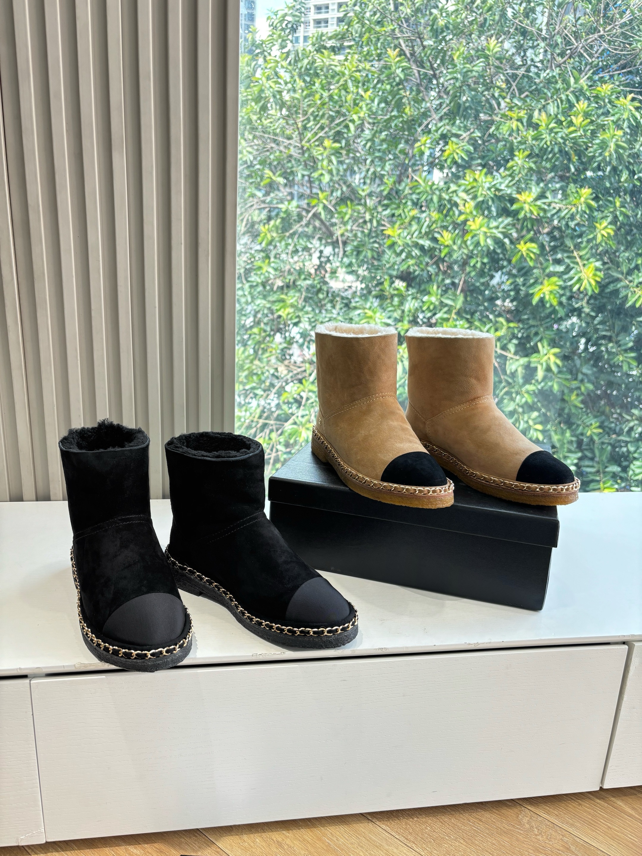 샤* 신상 첼시 앵클 스노우 부츠