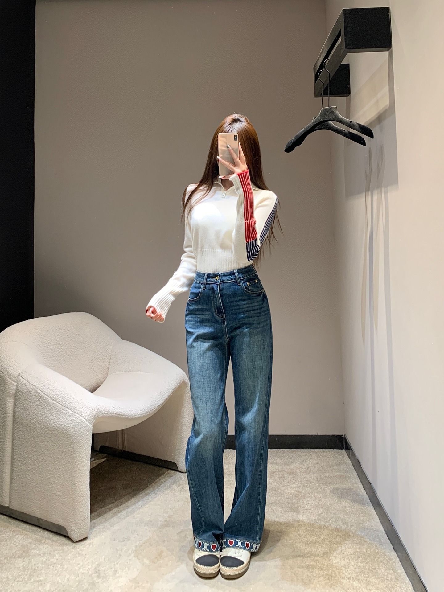 셀*느 25Fw 신상 데님 스트레이트 팬츠