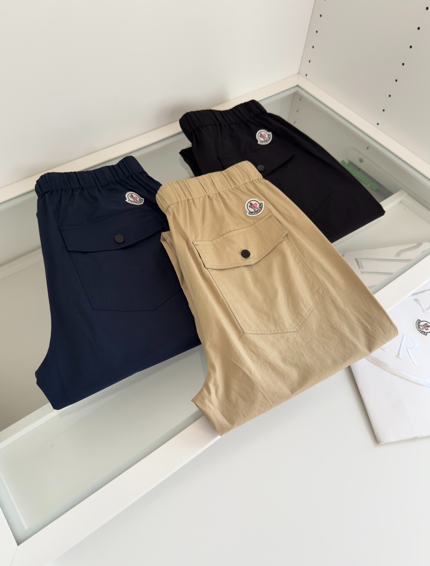 몽*레어 2025 봄여름 슬림핏 밴딩 캐주얼 팬츠