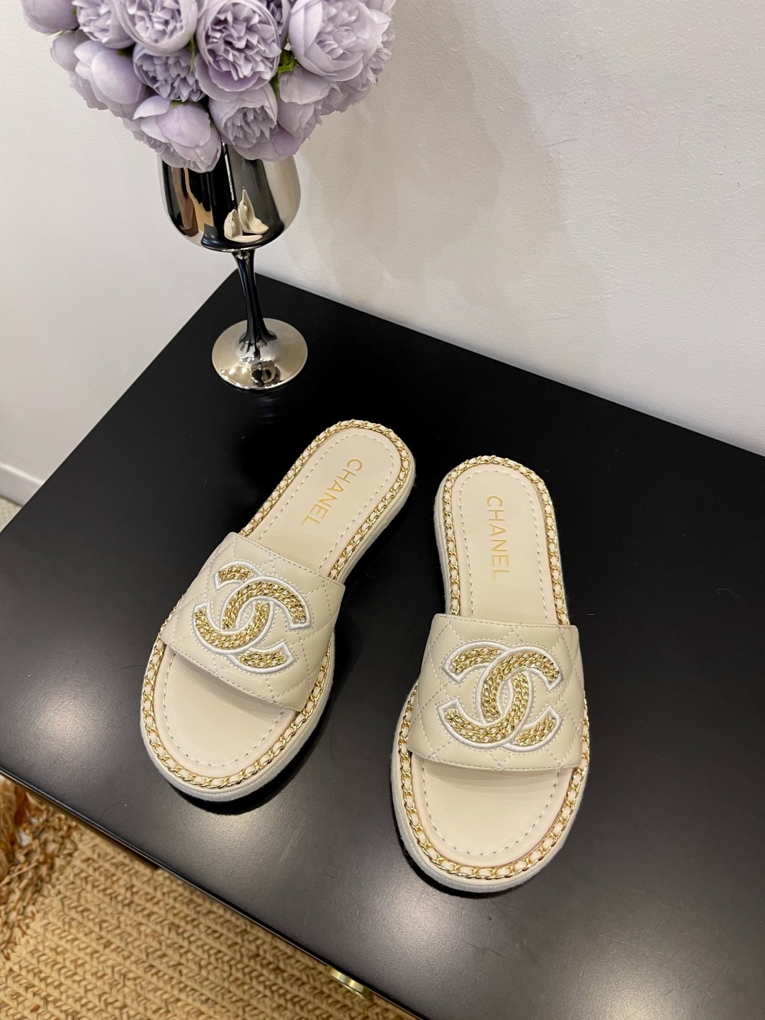 샤*25 신상 플랫 통굽 슬리퍼