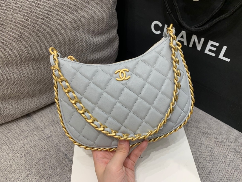 샤* 23B CC 로고 체인 호보백 