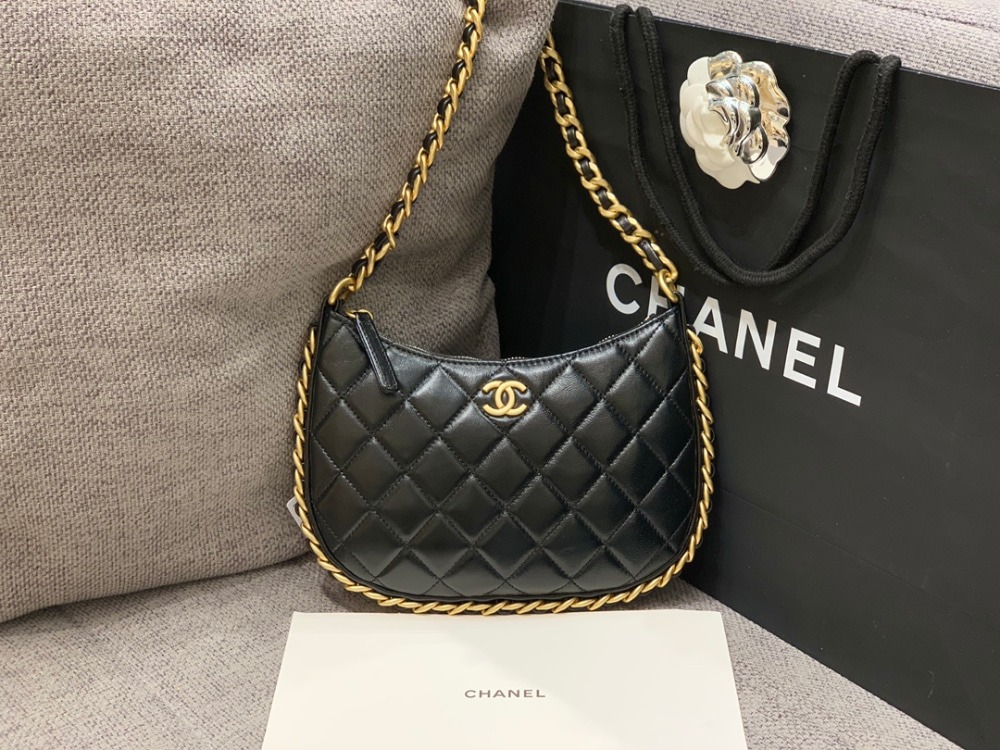 샤* 23B CC 로고 체인 호보백 