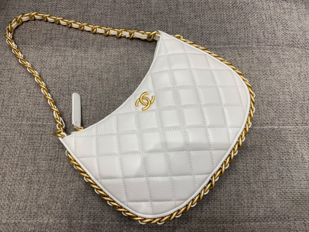 샤* 23B CC 로고 체인 호보백 