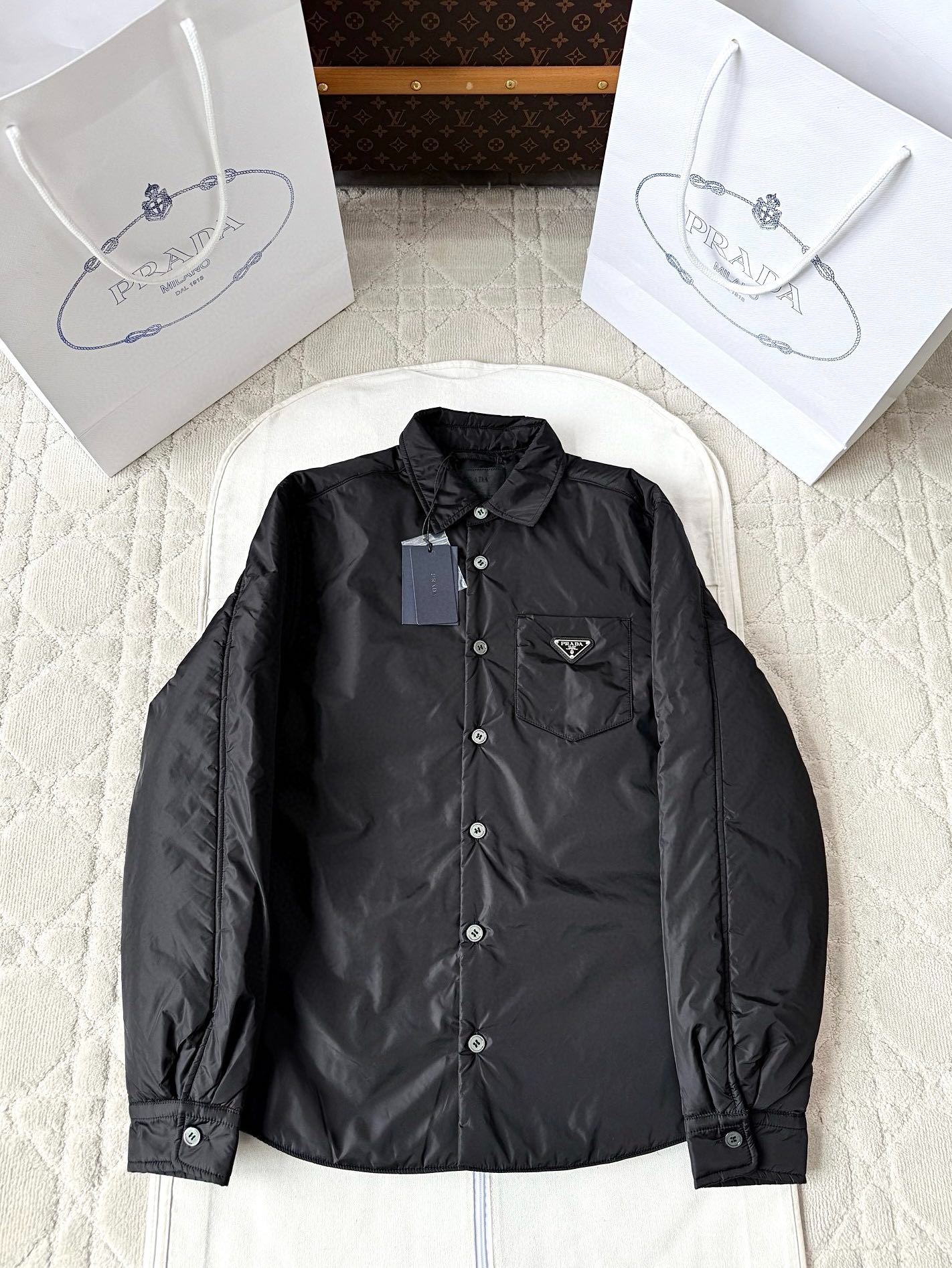 프*다 25FW 나일론 터틀넥 야상 점퍼