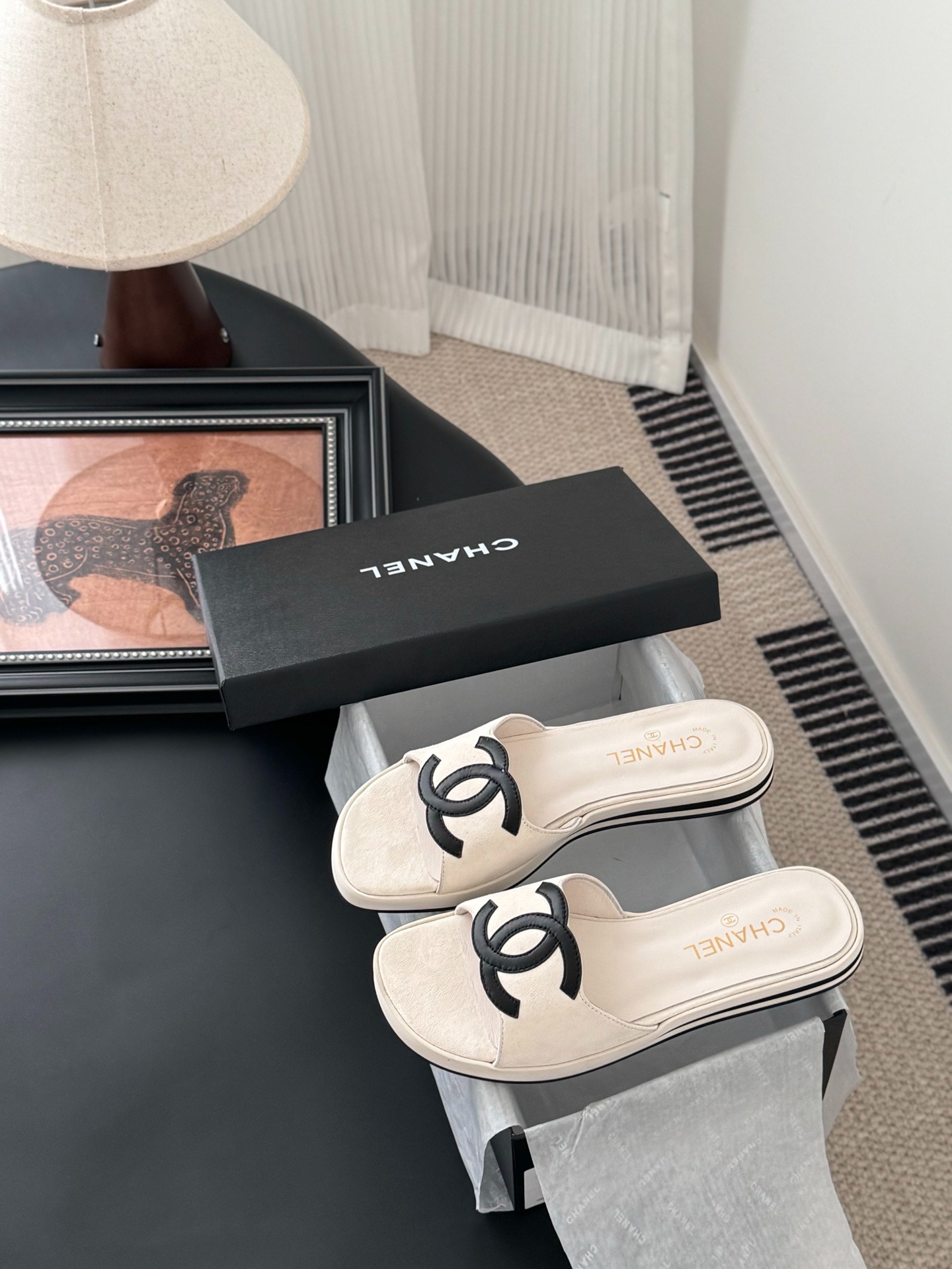 샤* 25K 봄여름 신상 더블 C 슬리퍼