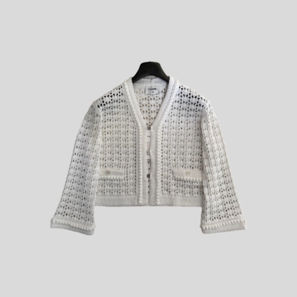 샤넬 니트 숏 가디건