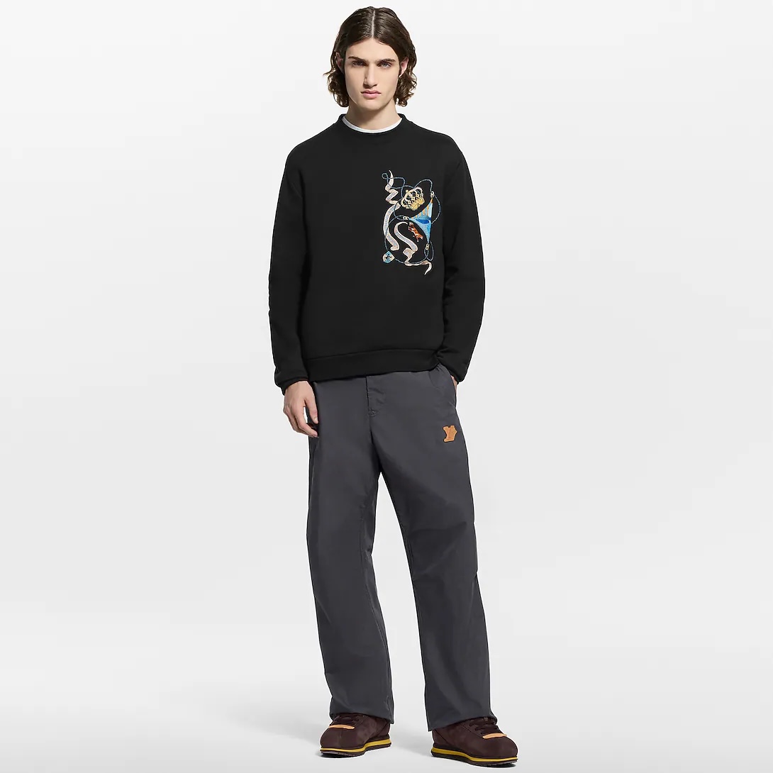 루이비통 자수 스웨트셔츠