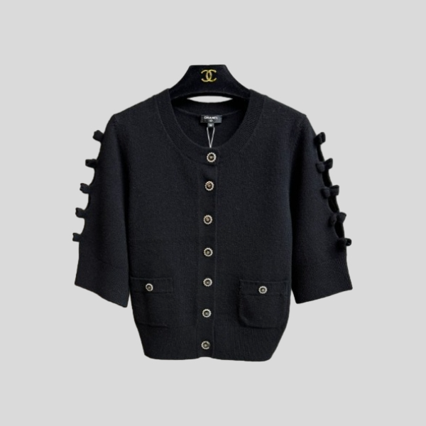 샤넬 캐시미어 리본 가디건