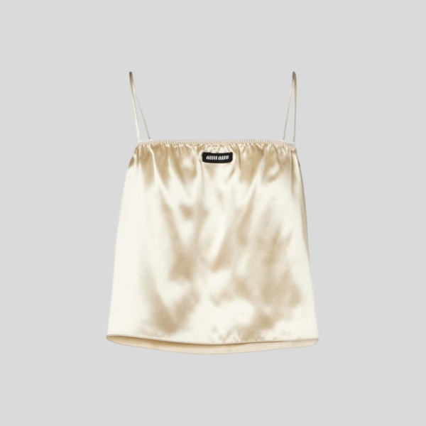 미우미우 새틴 캐미솔 & 스커트 세트