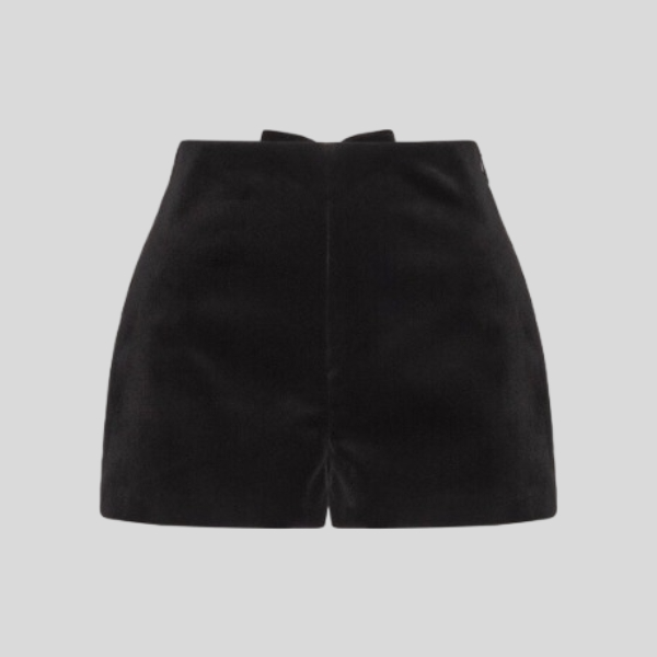 발렌티노 보우 벨벳 쇼츠