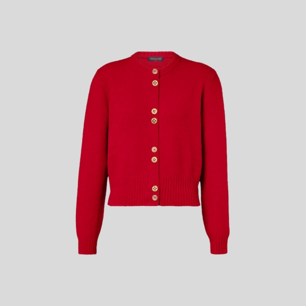 루이비통 모노그램 버튼 가디건