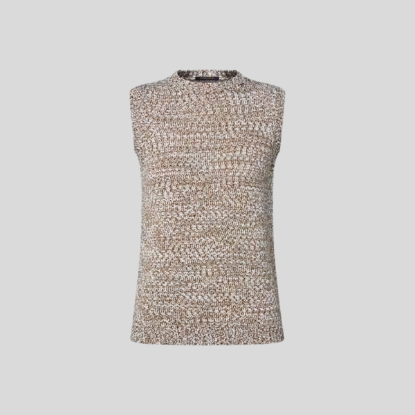 루이비통 슬리브리스 트위드 니트 풀오버