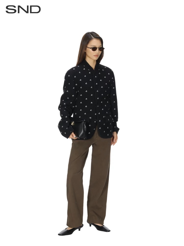 리에르 자수 플로럴 자켓