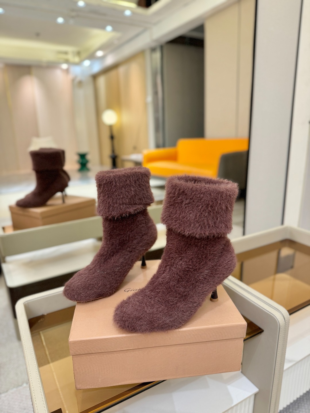 지*비토로시 25 니트 앵클 부츠