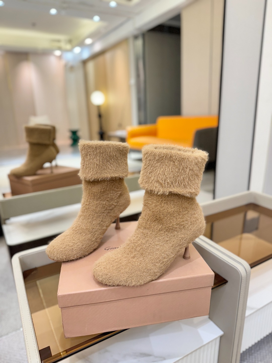 지*비토로시 25 니트 앵클 부츠