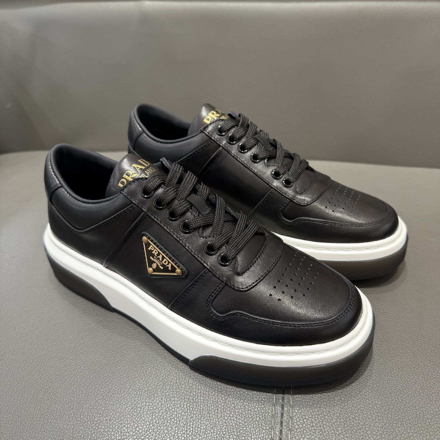 프*다 다운타운 가죽 스니커즈