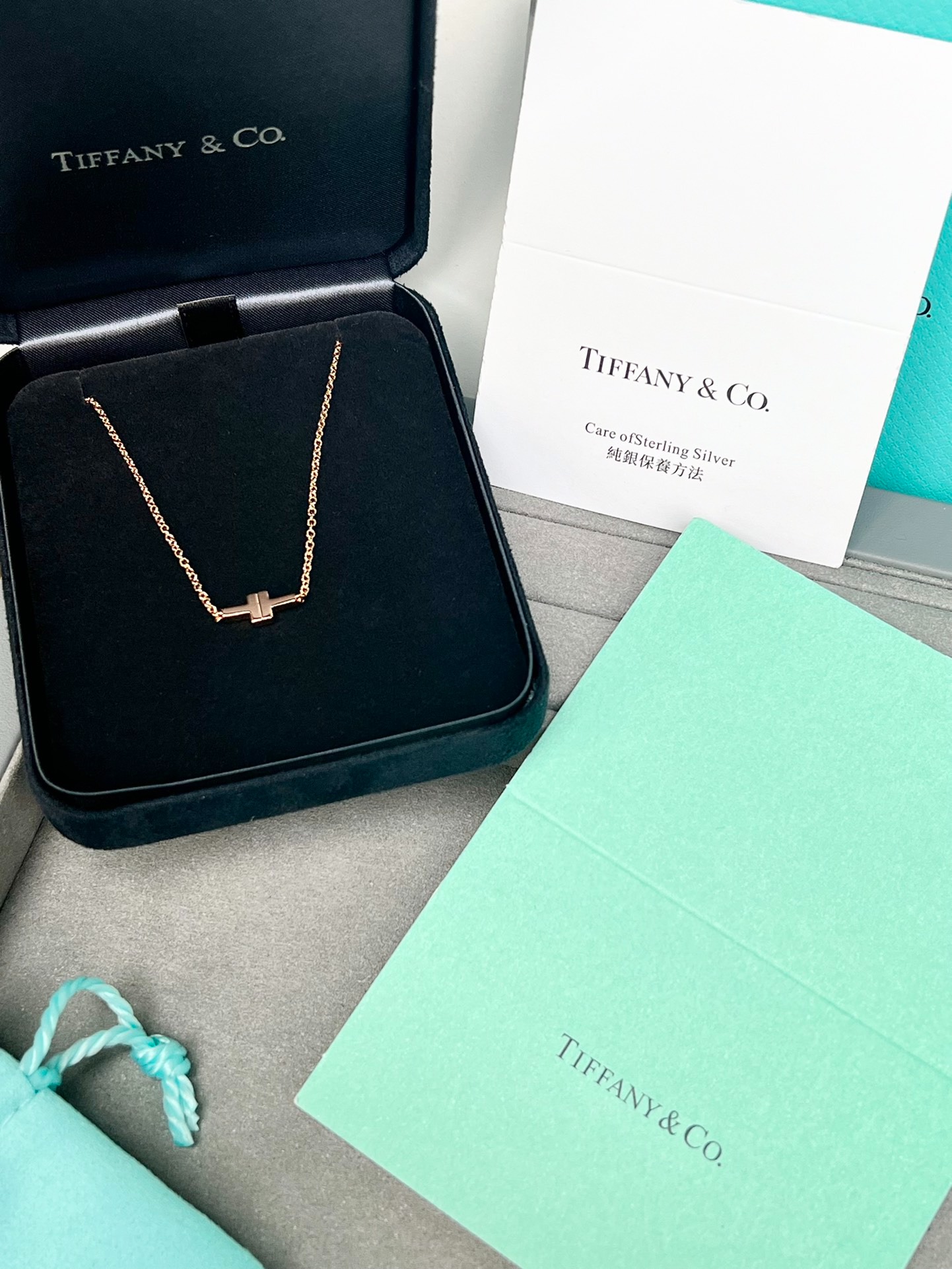 티파니*코 T 더블 체인 브레이슬릿