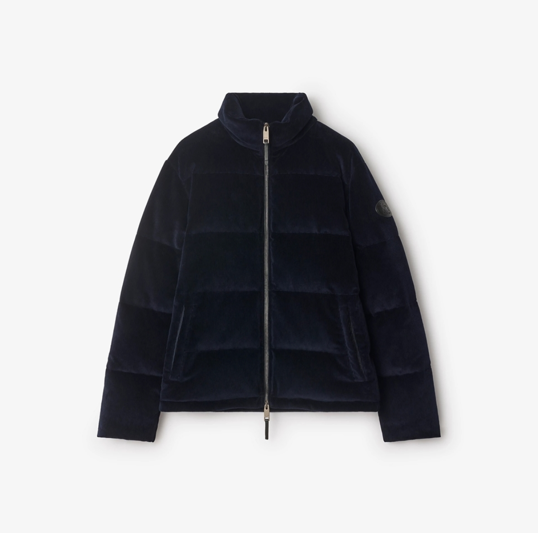 버버리 코듀로이 스노든 퍼퍼 자켓