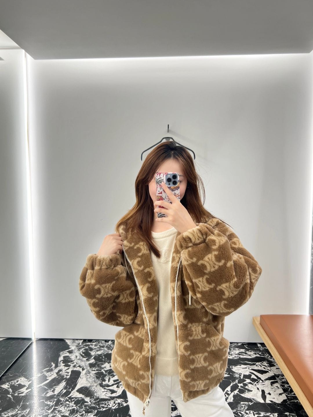 셀*느 25Fw 신상 캐시미어 후드집업 코트