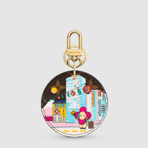 루이비통 일러스트 Xmas 도쿄 백 참 & 키 홀더