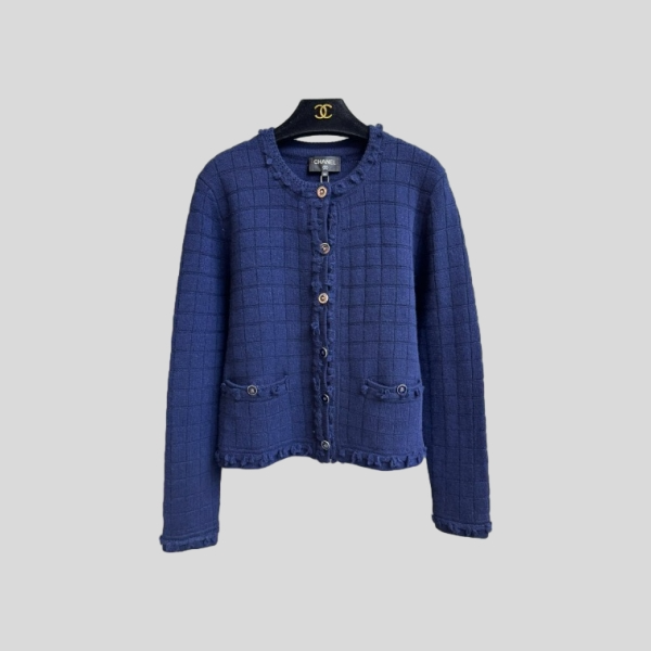 샤넬 플래드 태슬 가디건