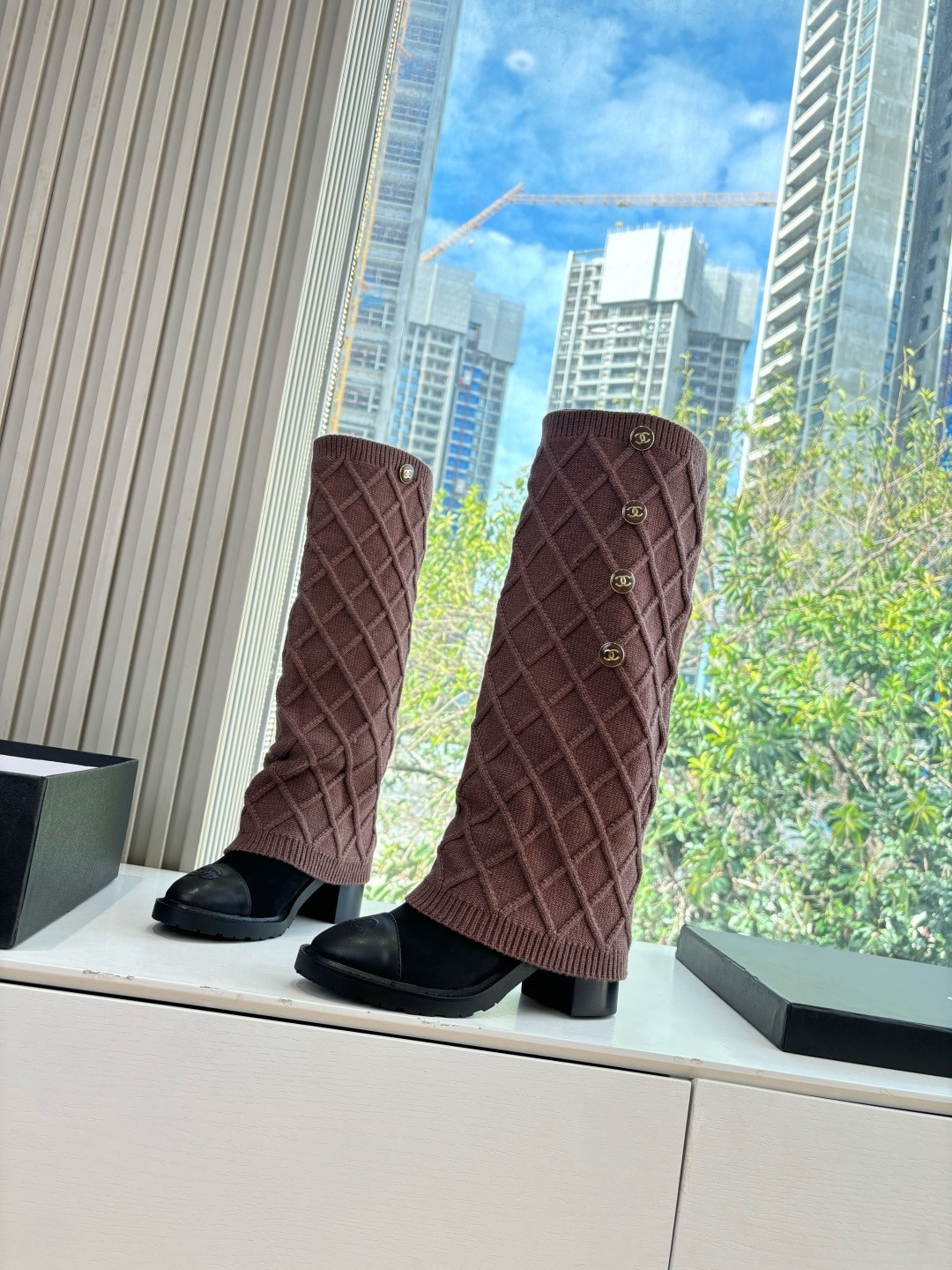 샤* 25k 신상 니트 워커 양말부츠