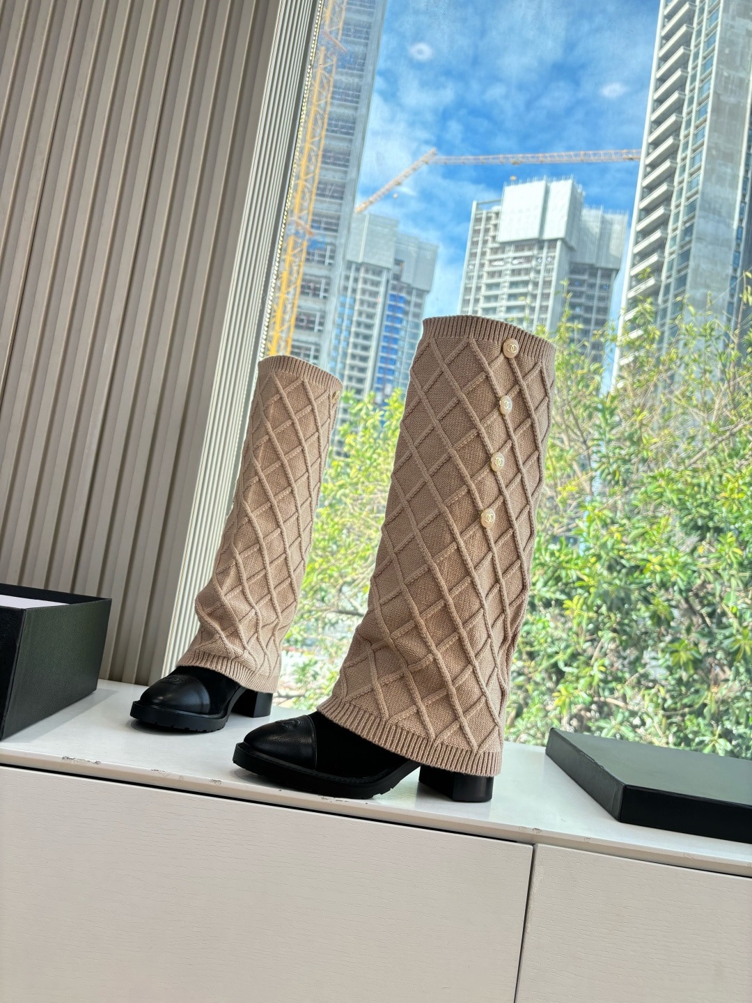 샤* 25k 신상 니트 워커 양말부츠