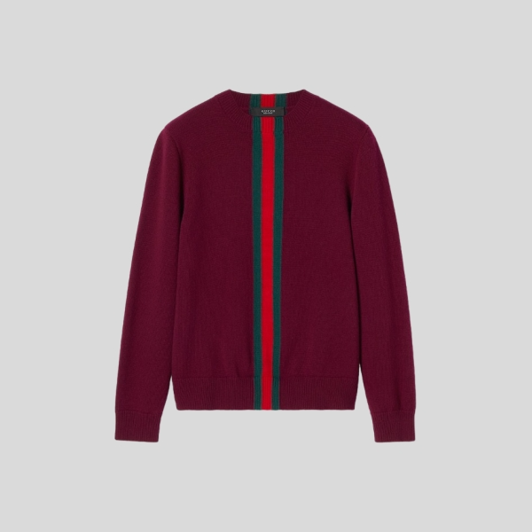 구찌 웹(Web) 인타르시아 니트 울 스웨터