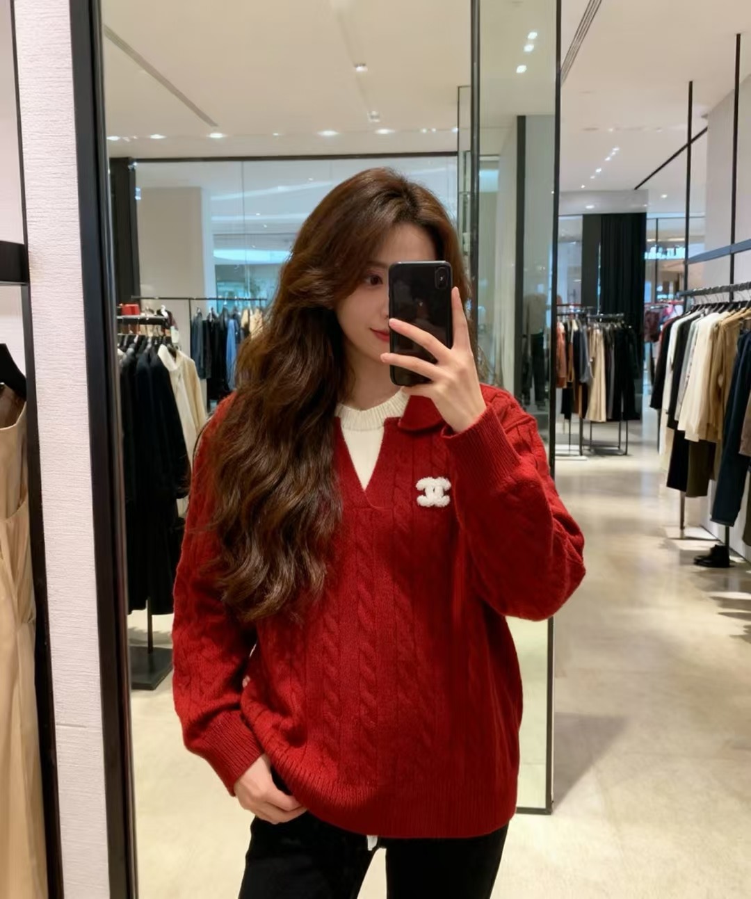 샤* 26 봄 신상 페이크 투피스 니트