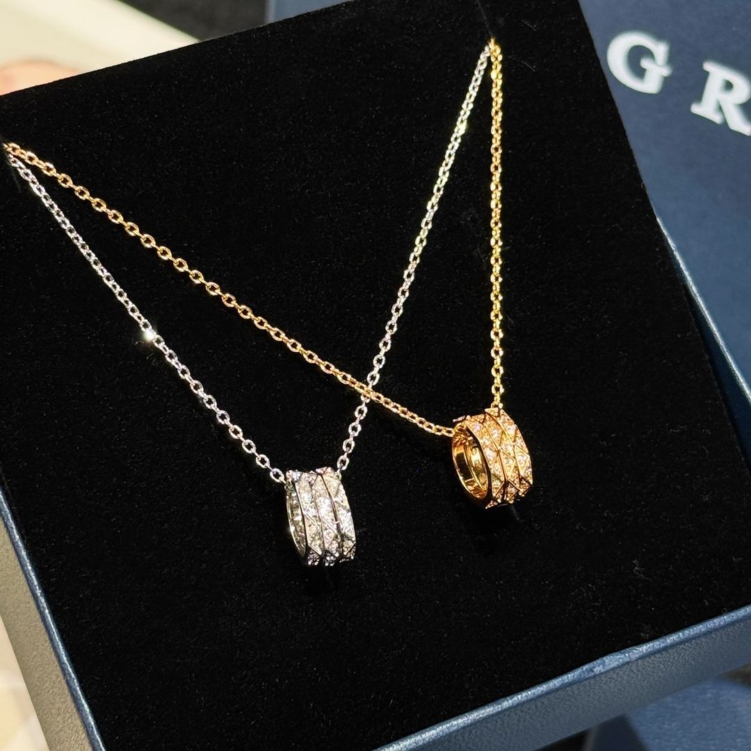 그*프 쓰리 링 목걸이