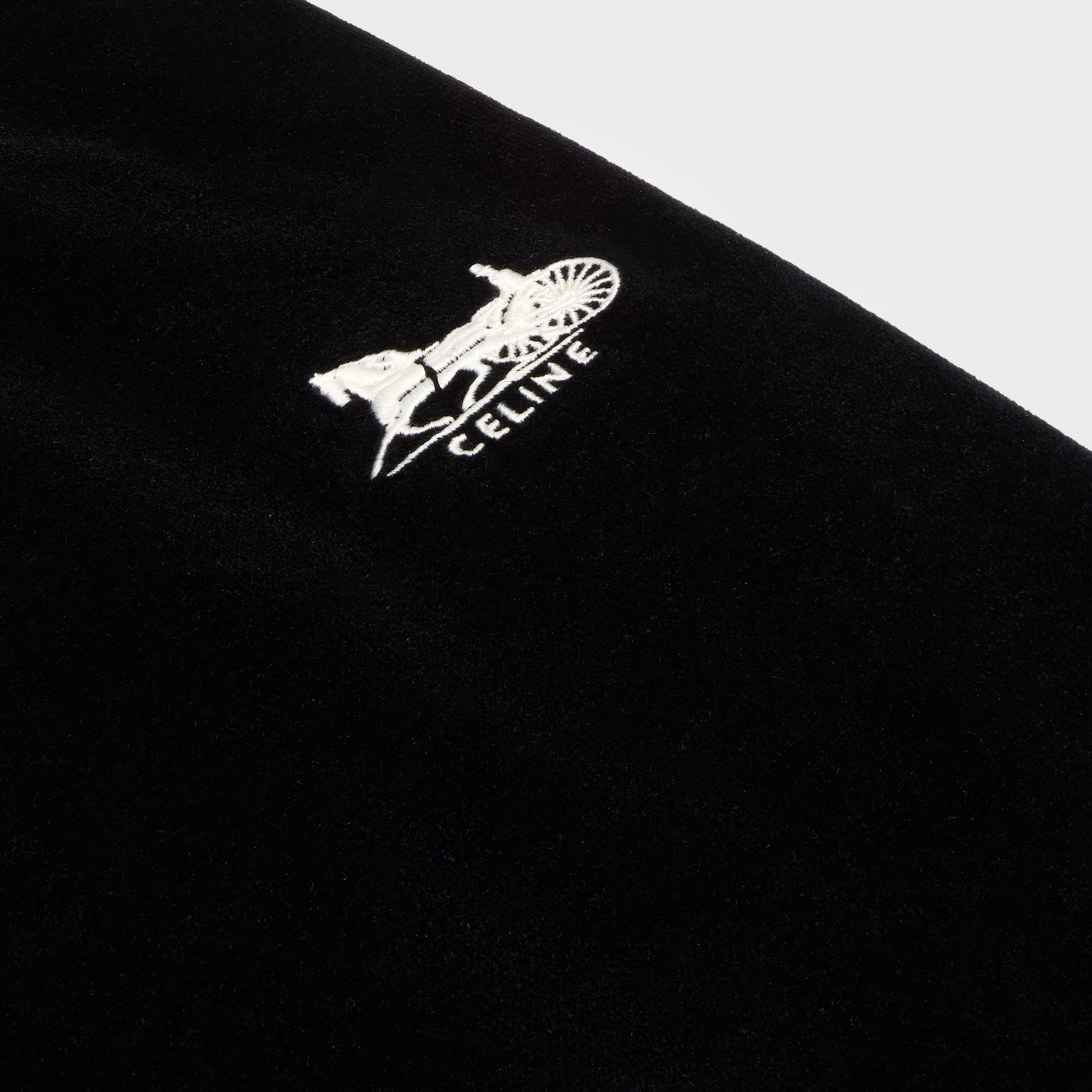 셀린느 벨벳 저지 트랙수트 팬츠