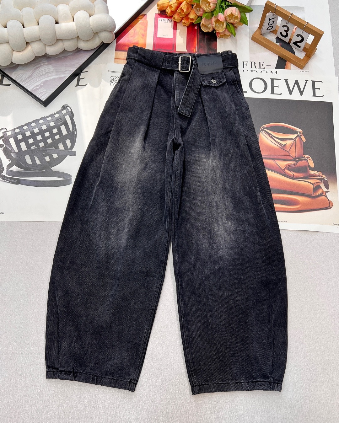 로*베 25 신상 와이드 팬츠