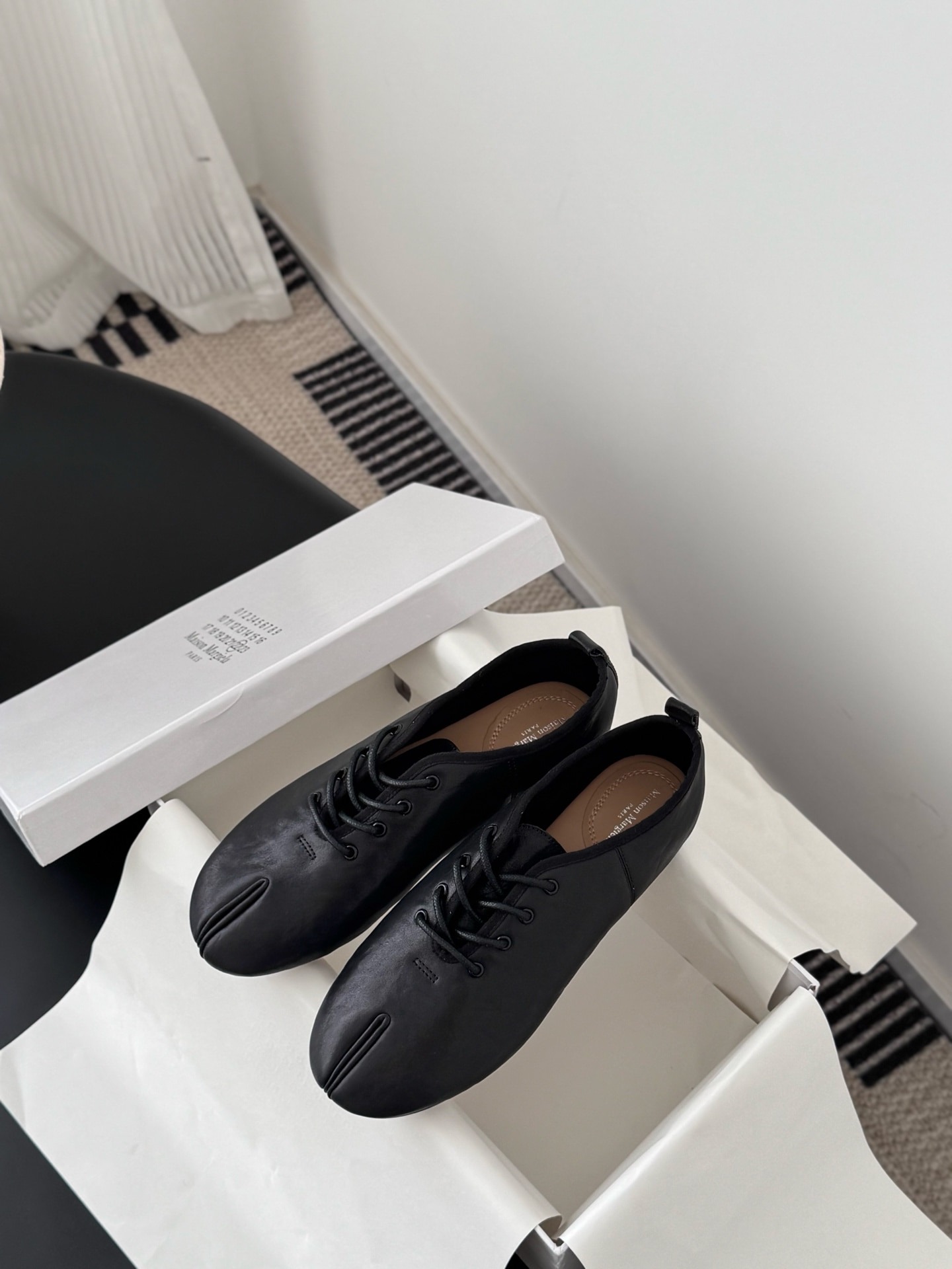 메*마르지엘라 양가죽 토 슈즈