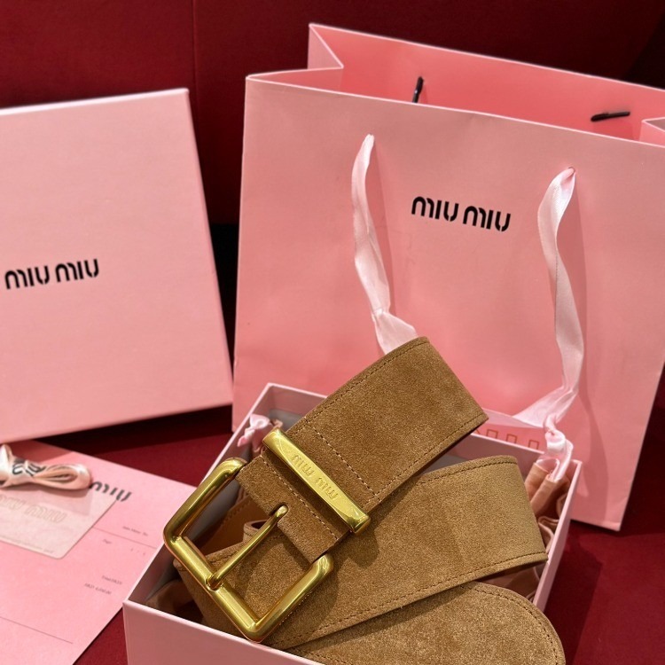 미우미우 나파 스웨이드 벨트 [50mm] [2컬러]