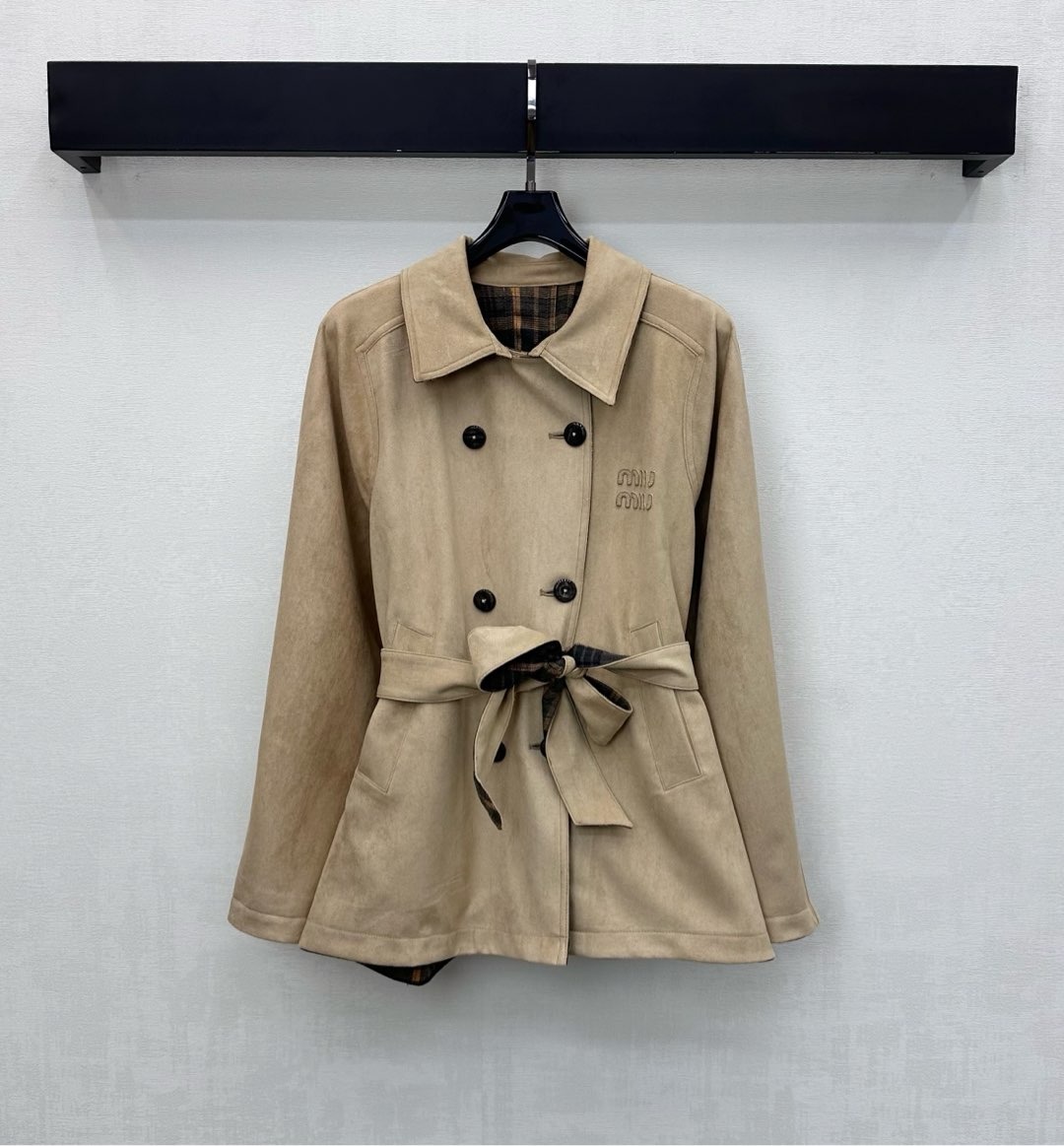 미*미* 25 신상 스웨이드 양면 트렌치코트