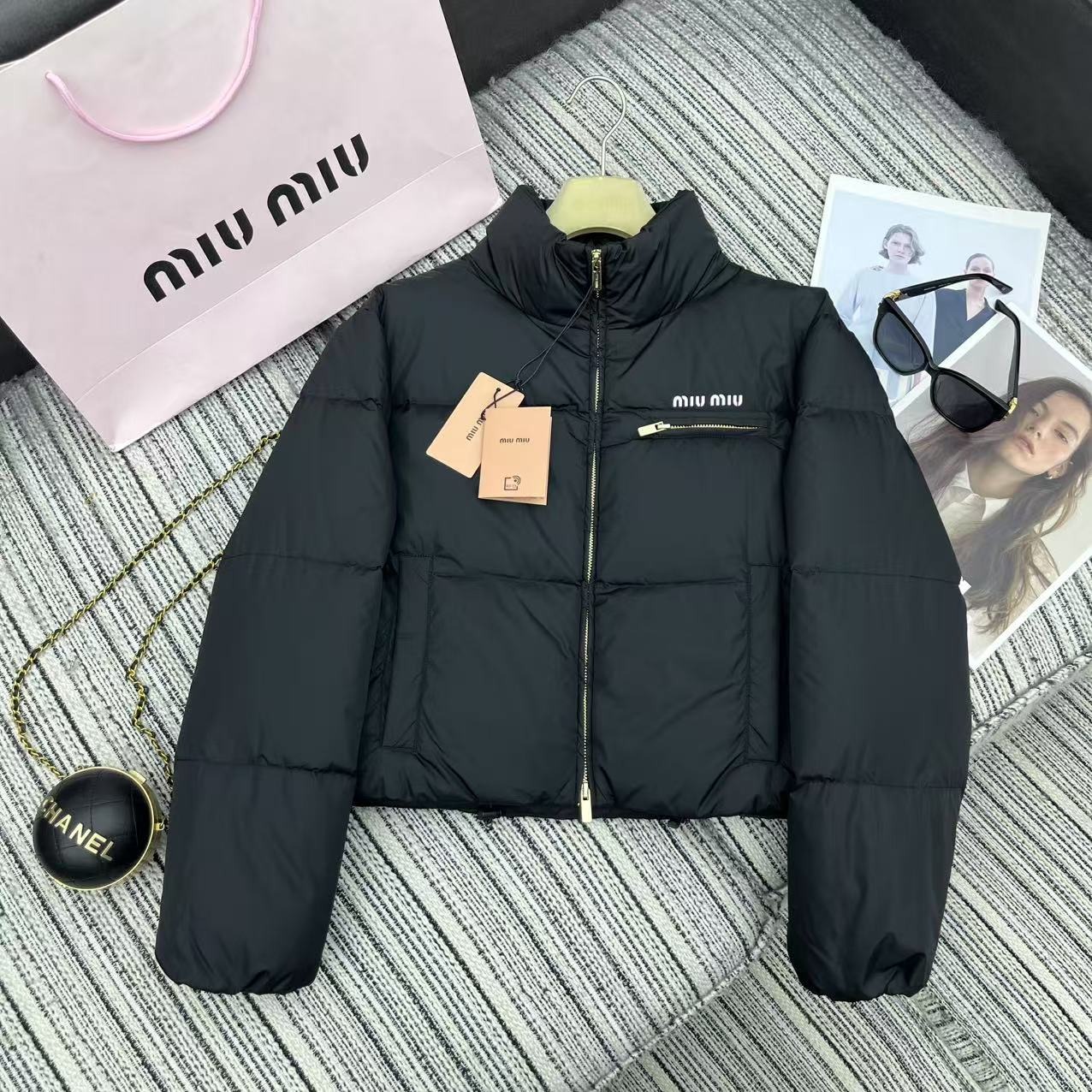 미*미* 신상 하이넥 숏다운 코트