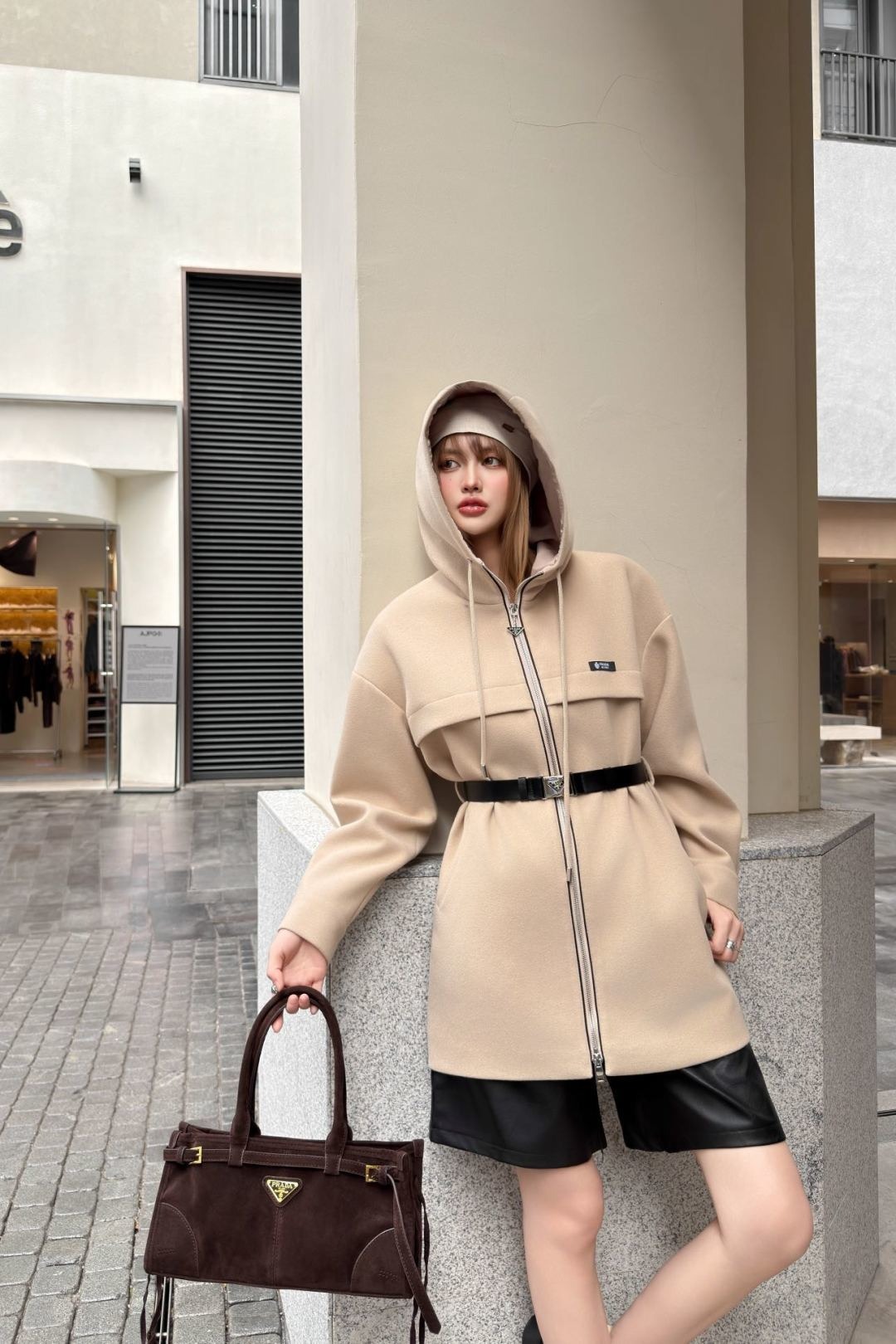 프*다 25 캐시고라 리나일론 코트