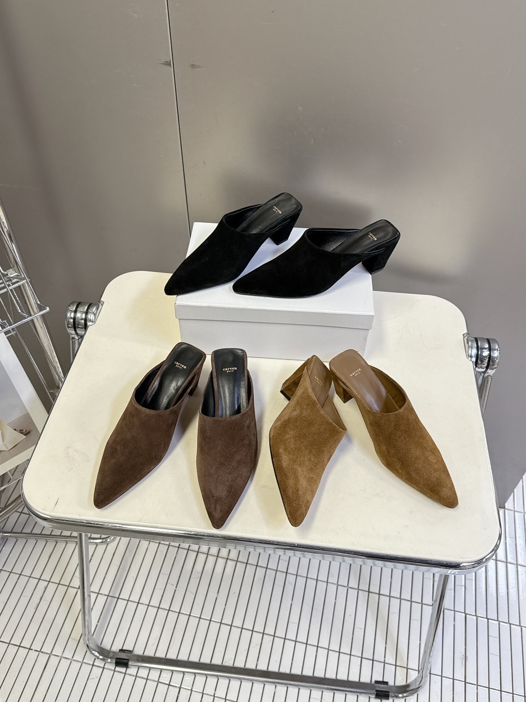 까*뱅 26 Rivoli 스웨이드 뮬