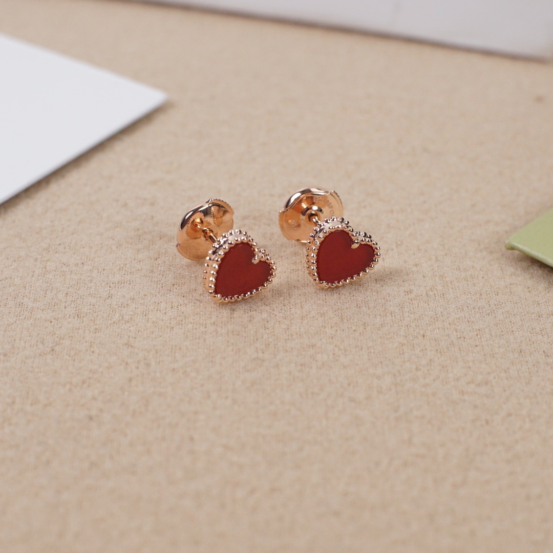 반*리프 하트 귀걸이