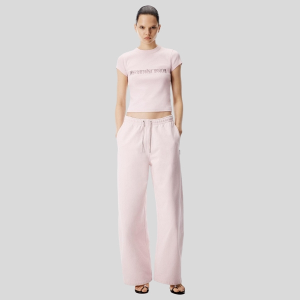 알렉산더왕 핑크 반팔 티셔츠