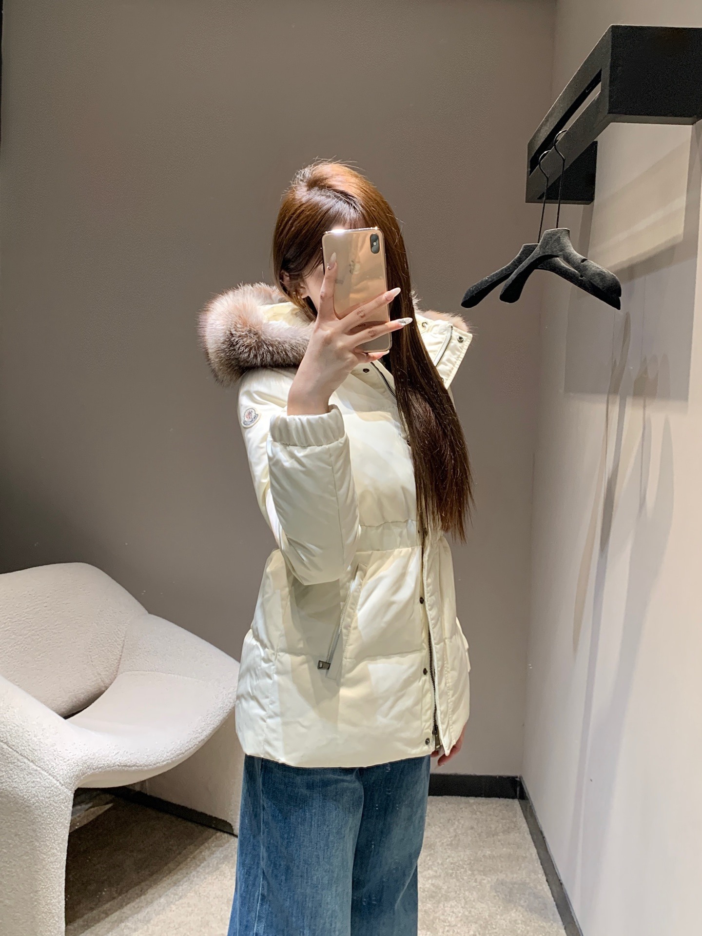 몽*레르 25Fw 신상 리얼 퍼 구스다운 점퍼