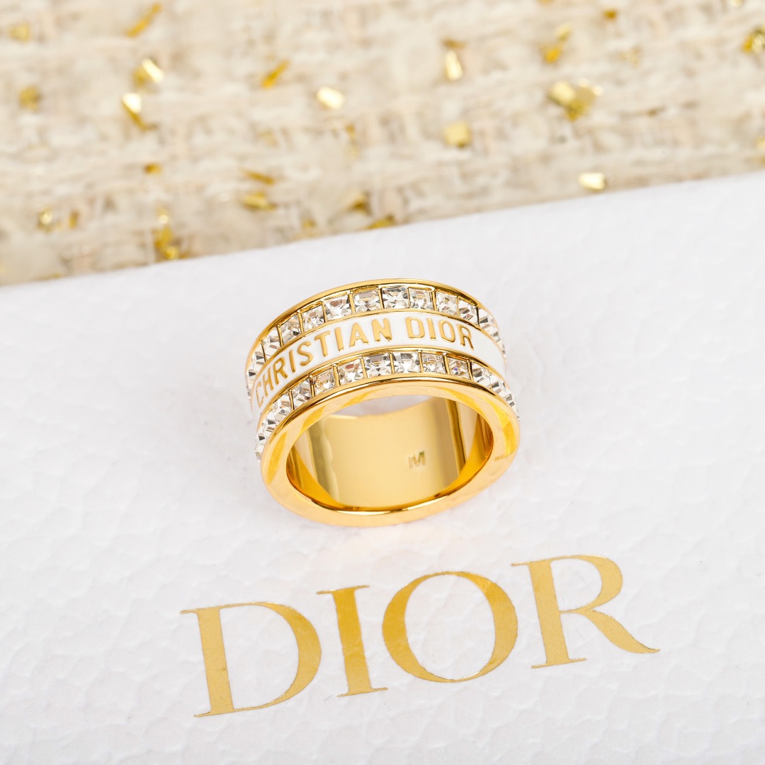 디* 큐빅 에나멜 반지