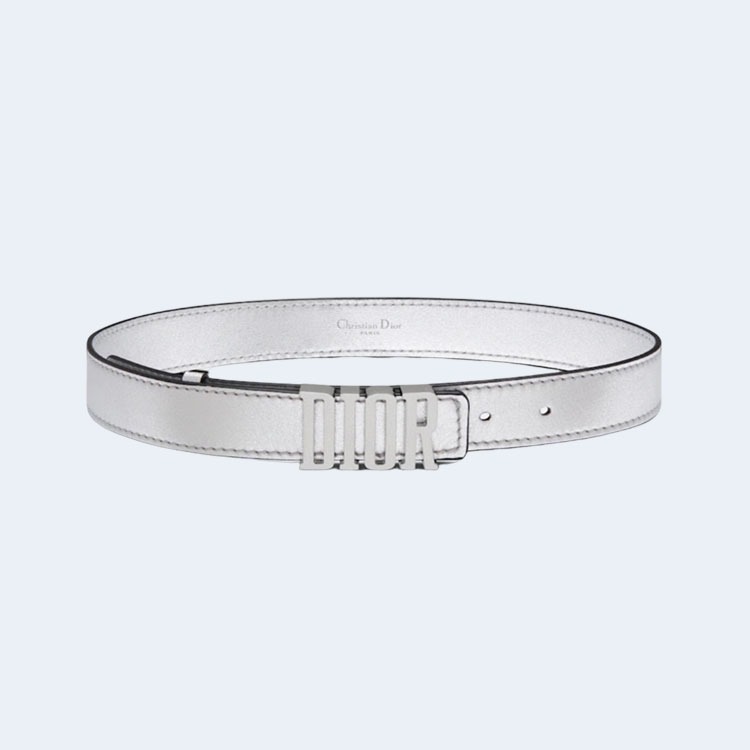 디올 D-FENCE 리버서블 벨트 실버 30mm